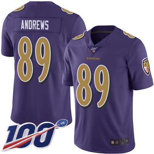 Baltimore Ravens Limited Purple Men Mark Andrews Jersey NFL Football #89 100th Season Rush Vapor Untouchable